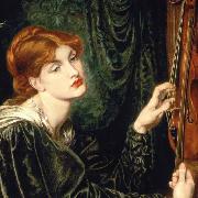 Dante Gabriel Rossetti cropped version of Veronica Veronese oil painting picture wholesale